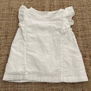 Hope & Henry White Eyelet Top 18-24 Month
